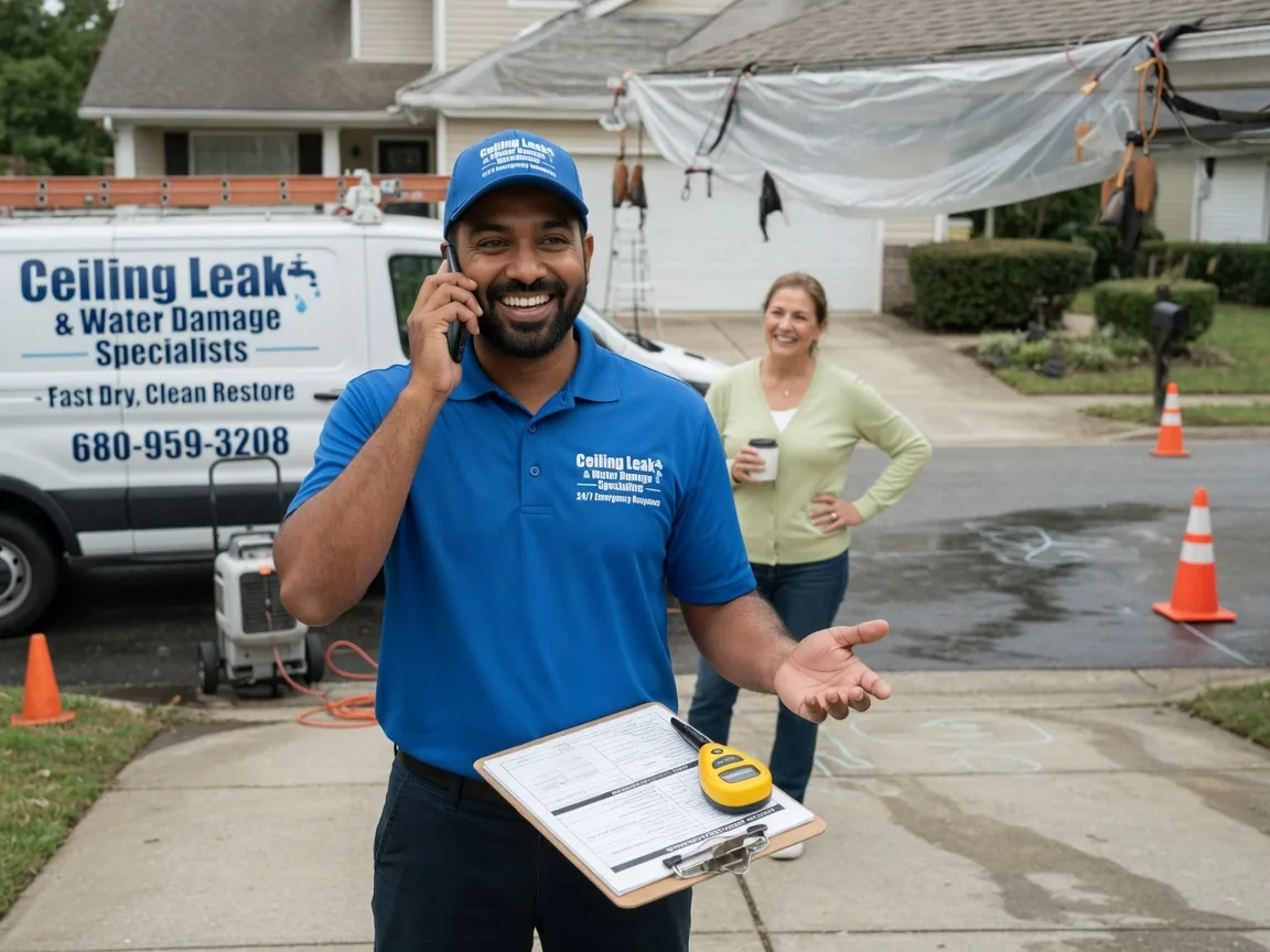 Ceiling Leak Cleanup Monona, IA FAQs